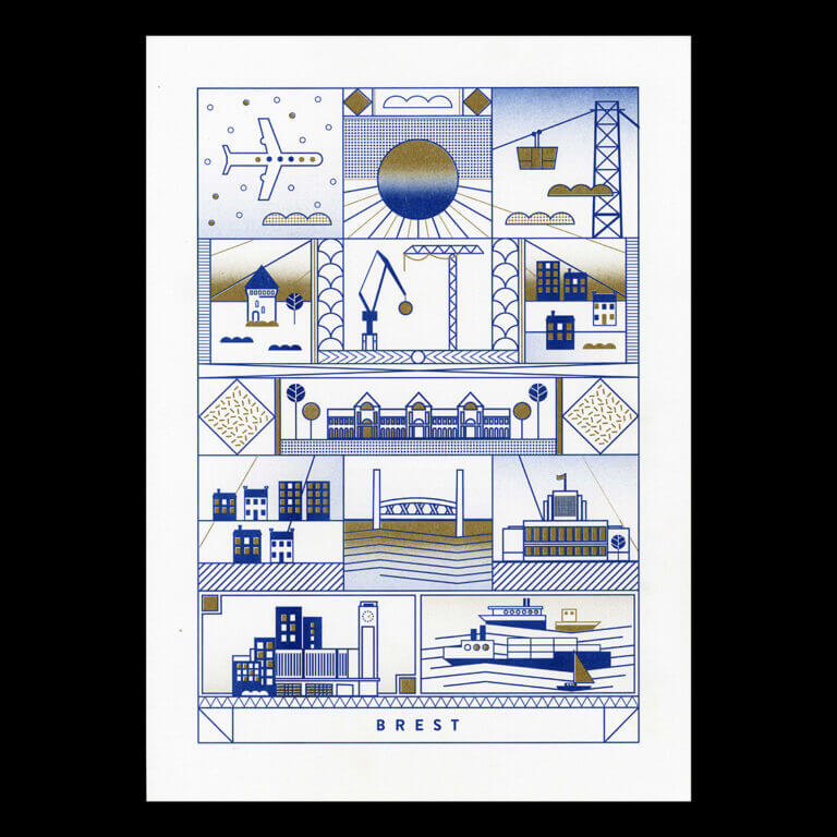 Nathalie Bihan - Brest bleu et or